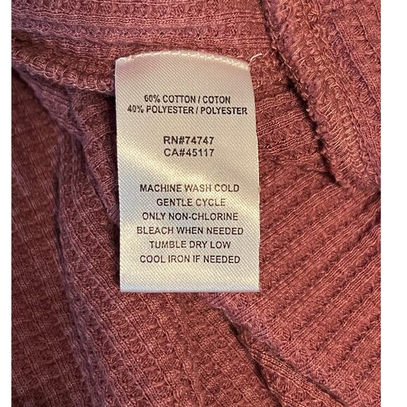 Natural Reflections Cowl Neck Waffle Knit Sweater Size 2X - Picture 5 of 5